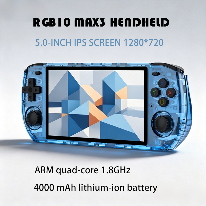 Retro Gaming Images - RGB10 MAX3 5.0インチIPSスクリーン 1280*720 RK3566 オープンソースLinux