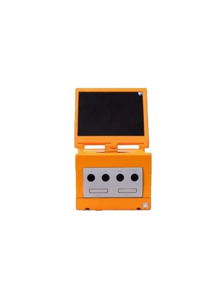 Retro Gaming Setup - 8インチモニター ゲームキューブ用3Dプリント レトロアーケードゲームコンソール ポータブルディスプレイ ミニモニター ステレオ付き