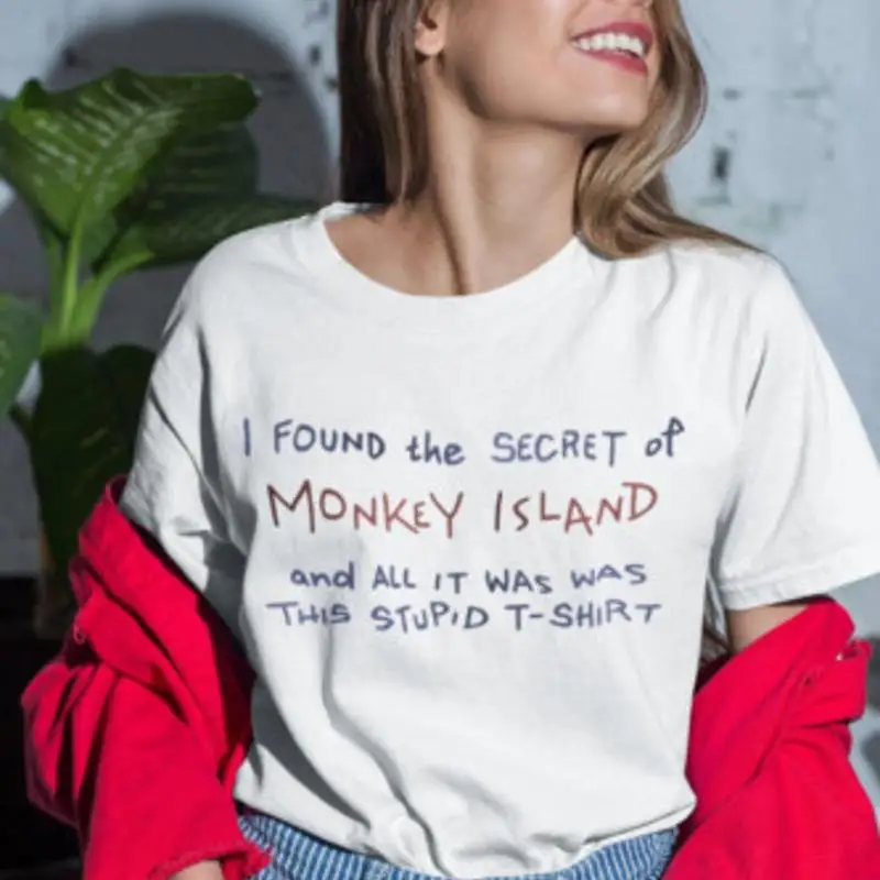 Retro Gaming T Shirts - モンキーアイランドのゲームTシャツ。おもしろいレトロゲームのデザイン。
