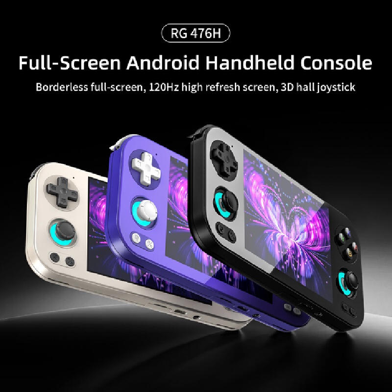 Retro Gaming Devices - 携帯型ゲーム機Rg476h レトロポータブルビデオゲームプレーヤー 4.7インチ 120hz フルスクリーン Android搭載ポケットゲーミングデバイス