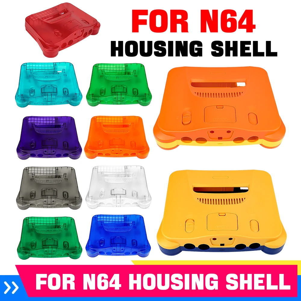 Retro Gaming Accessories - 11色の交換用レトロビデオゲームコンソールハウジングシェルカバーケース（N64ゲームコンソールアクセサリー用）