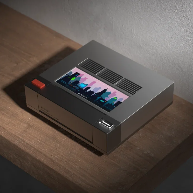 Retro Gaming Mini Pc - ミニホスト、タッチ式サブスクリーン3画面搭載、レトロゲーム対応デスクトップミニPCコンピューターホスト