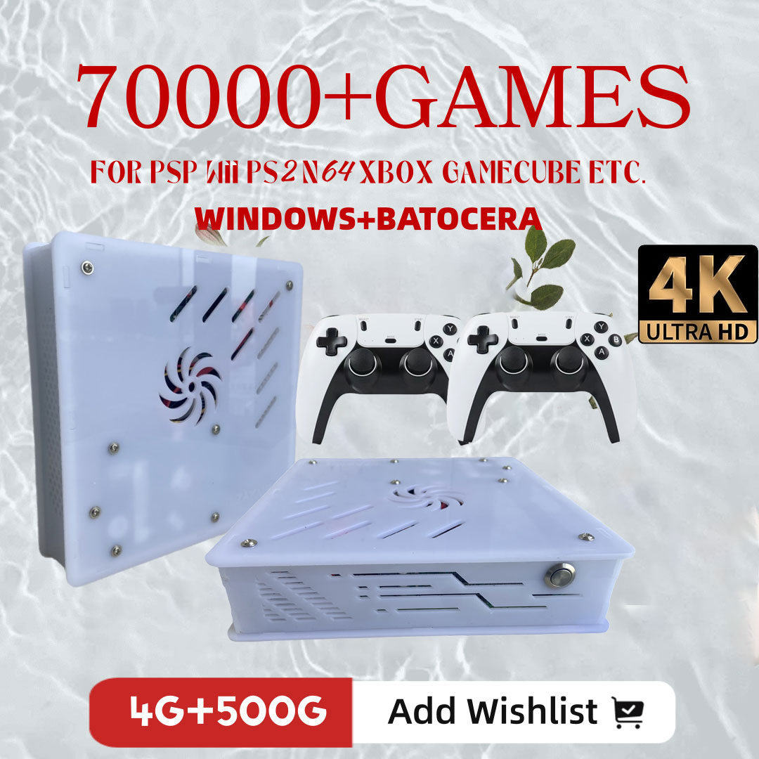 Retro X8 Gaming Console - 2026年新型X8レトロゲーム機500GB | 7万以上のゲーム | 60以上のエミュレータ |