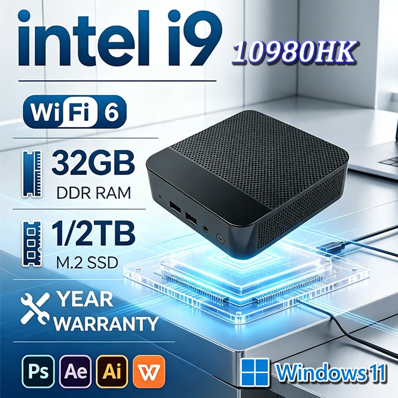 Retro Gaming Mini Pc - ミニPC Core i9 10980HK Windows 11搭載コンピューター