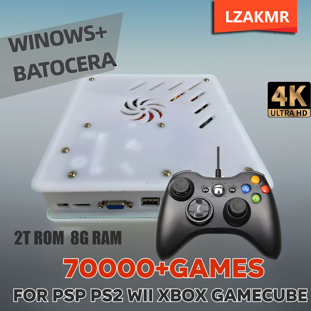 Retro X8 Gaming Console - X8 レトロゲームコンソール アップグレードされたゲーム体験 8GB RAM 2TBストレージ