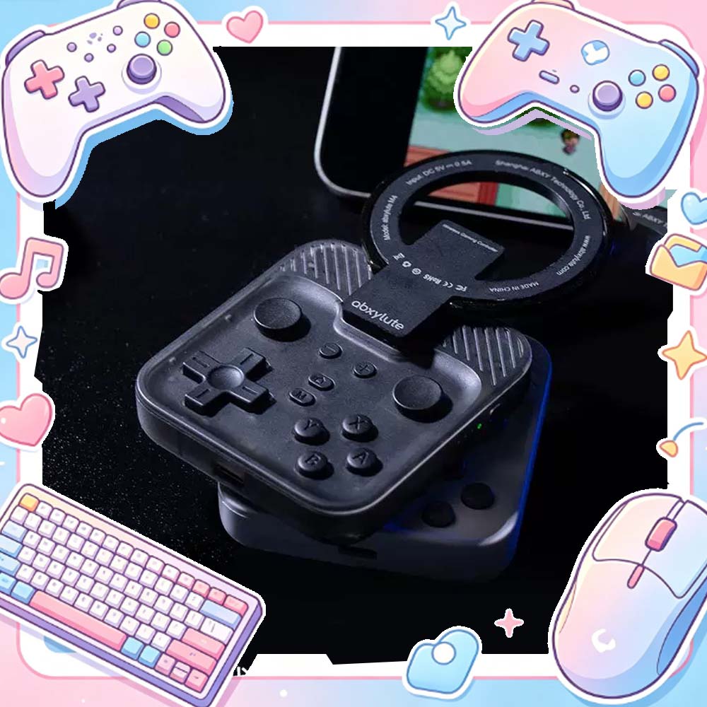 Retro Gaming On Phone - Abxylute M4 スナップオン式スマホコントローラー 磁気MagSafeスナップ レトロポータブルミニモバイルゲームパッド IOS/Android/Switch/PCゲームギフト