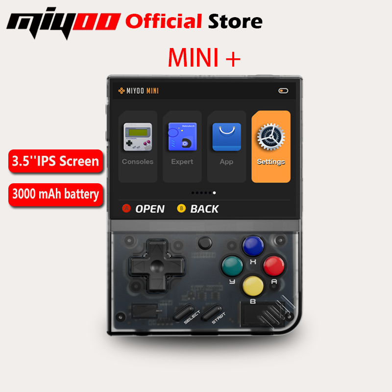 Retro Gaming Images - MIYOO ミニプラスポータブルレトロハンドヘルドゲームコンソール 3.5 インチ IPS HD
