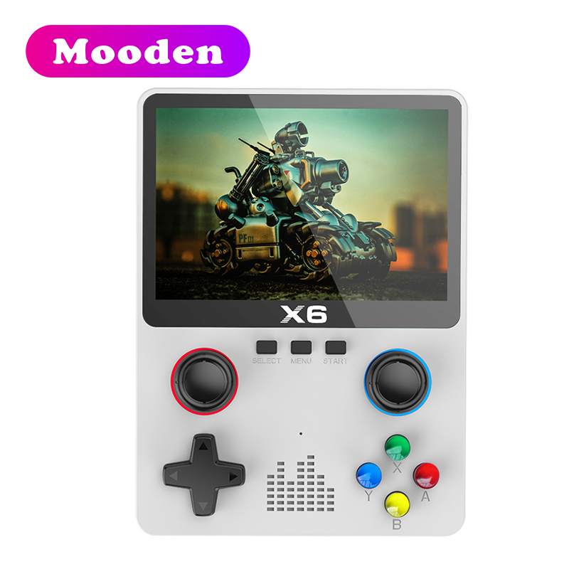 Retro Gaming X6 - L X6 ポータブルハンドヘルドゲームプレーヤー 3.5インチスクリーン 32/64GB クラシックレトロビデオゲームコンソール