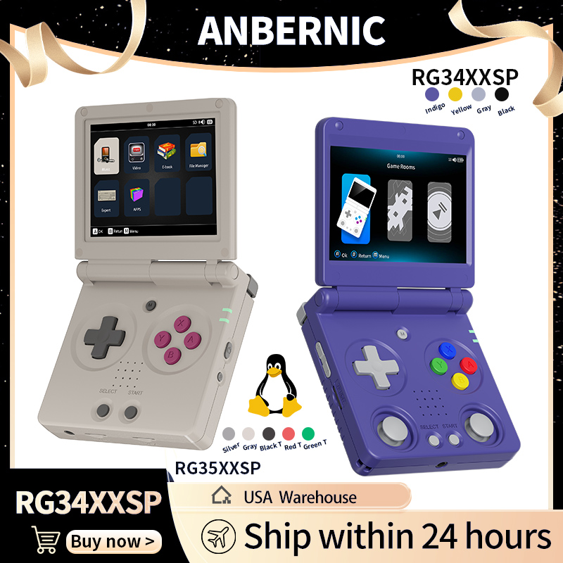 Anbernic RG34XXSP RG35XXSP フリッ - Retro Gaming Com のレビューと価格