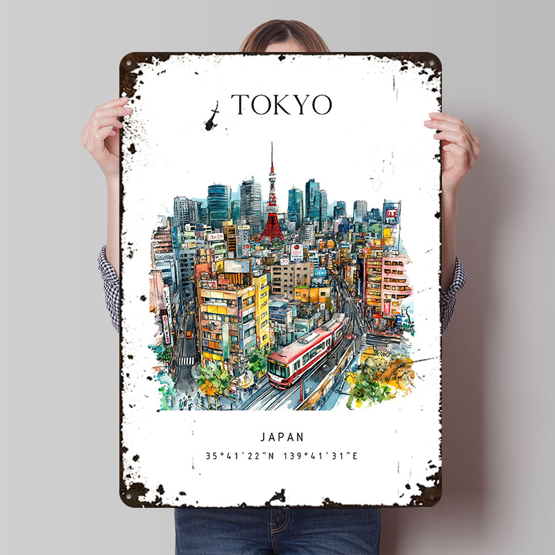 東京日本旅行プリントポスターカスタマイズされた壁アートレトロ - Retro Gaming Tokyo のレビューと価格