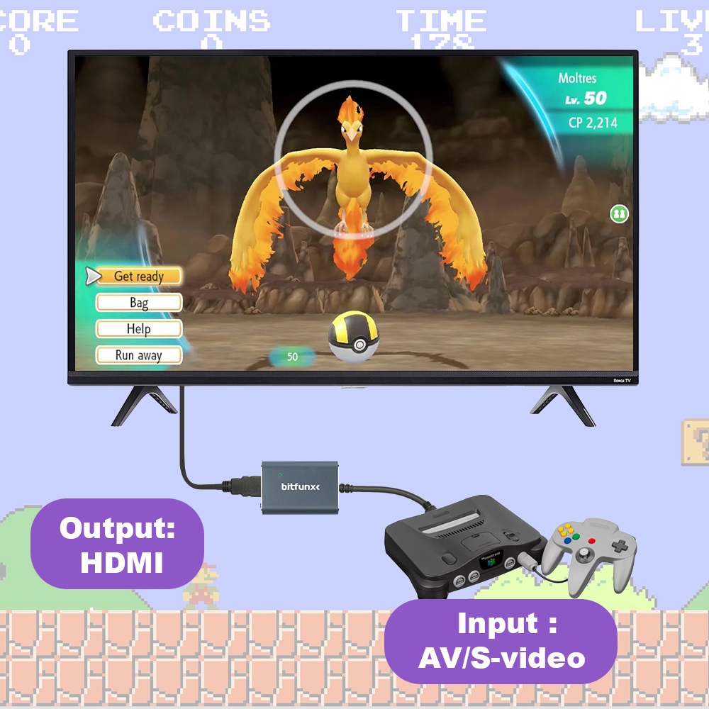 Bitfunx 720P Svideo/AV to HDMI - Retro Gaming Accessories のレビューと価格