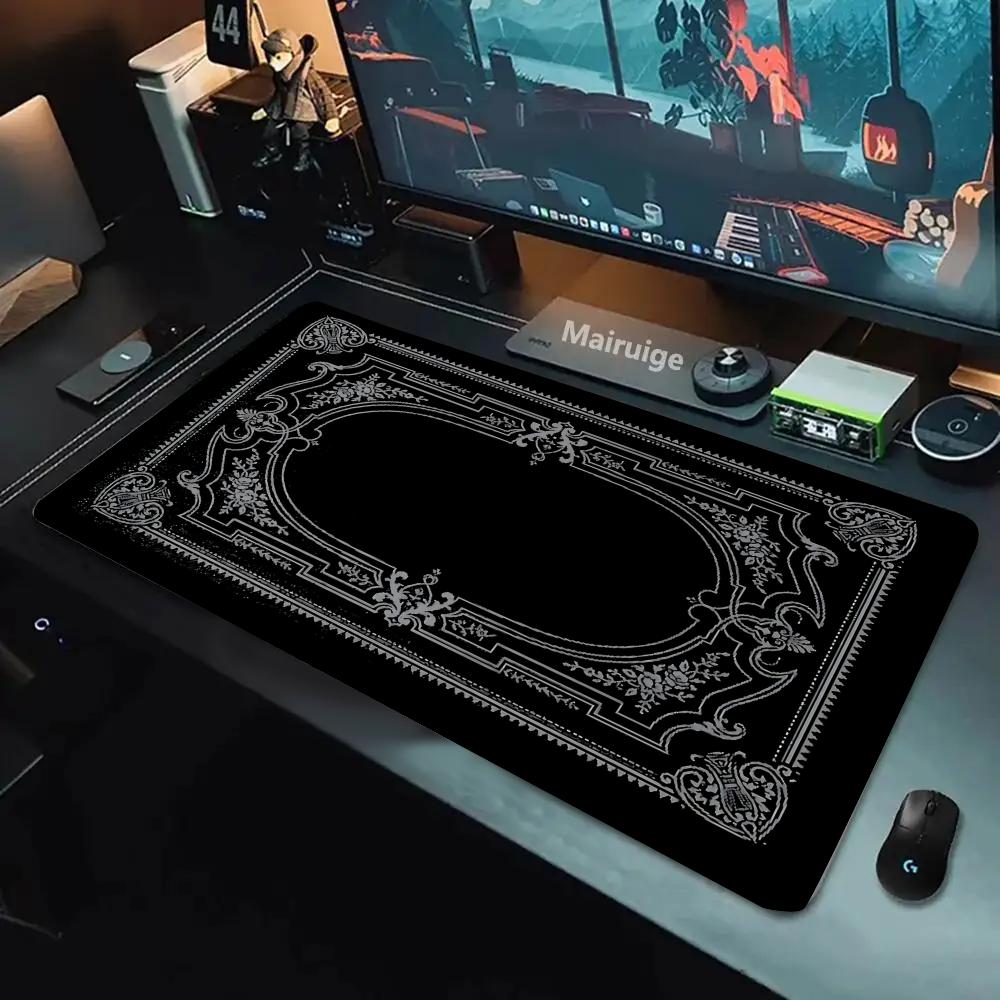 新しい黒ペルシャ絨毯神秘的なレトロマウスパッド Pc ゲーマ - Retro Gaming Accessories のレビューと価格