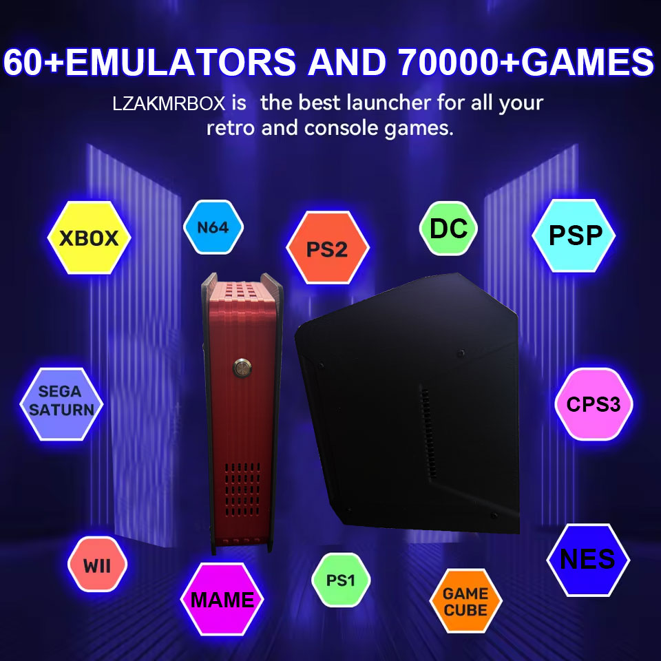 X4 レトロビデオゲームコンソール 1T デュアルシステムと - Retro Gaming Devices のレビューと価格