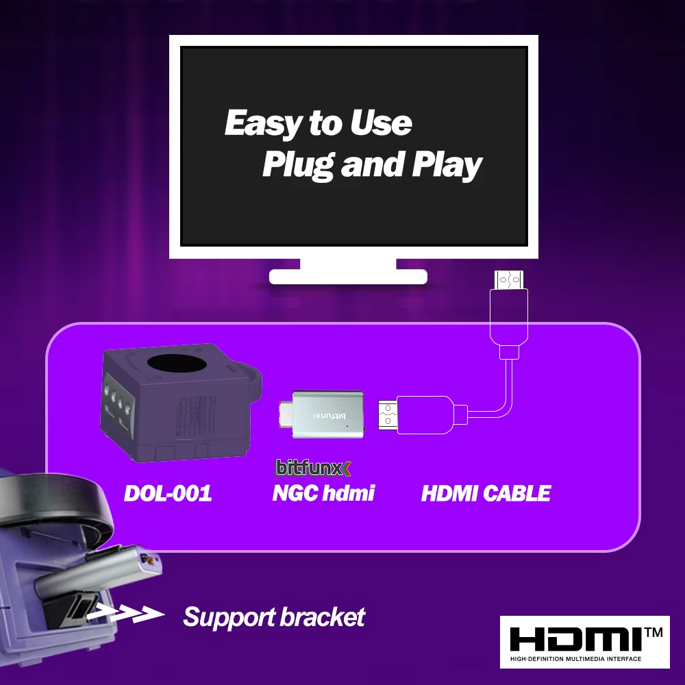 ビットファンクス GC ビデオ HDMI ™   アダプター - Retro Gaming Accessories のレビューと価格