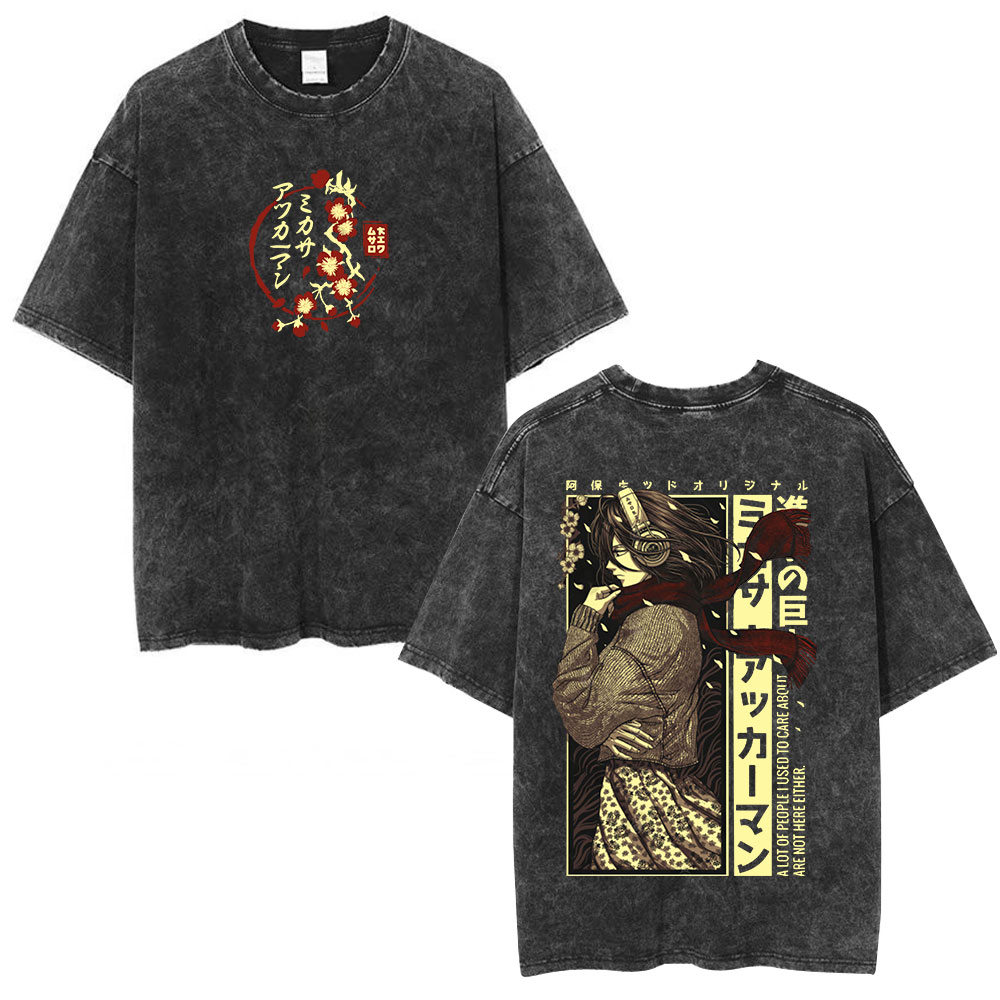 アニメ進撃の巨人 ウォッシュドTシャツ アッカーマン ミカサ - Retro Gaming Shirt のレビューと価格
