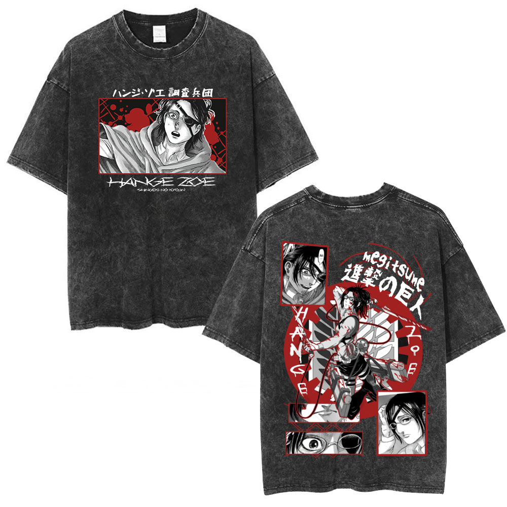 アニメ進撃の巨人 ウォッシュドTシャツ アッカーマン ミカサ - Retro Gaming Shirt のレビューと価格