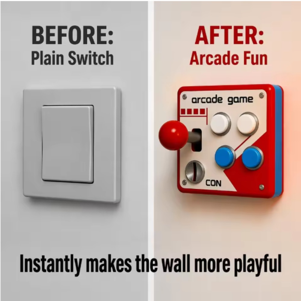 レトロアーケードジョイスティックスイッチプレートカバー、パン - Retro Gaming Accessories のレビューと価格