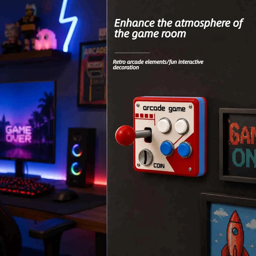 レトロアーケードジョイスティックスイッチプレートカバー、パン - Retro Gaming Accessories のレビューと価格