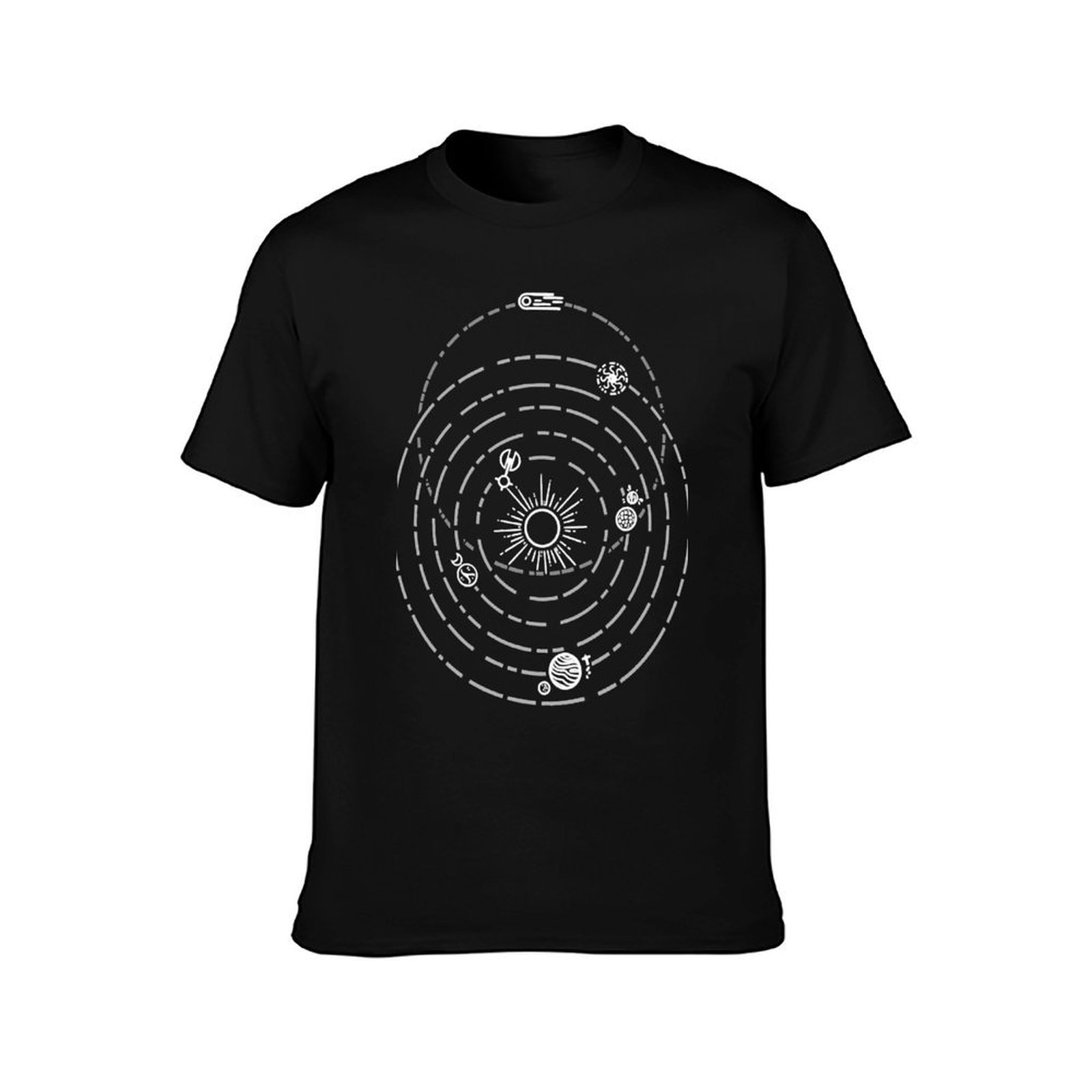 アウターワイルズ ソーラーシステム アートプリント [星なし - Retro Gaming Shirt のレビューと価格