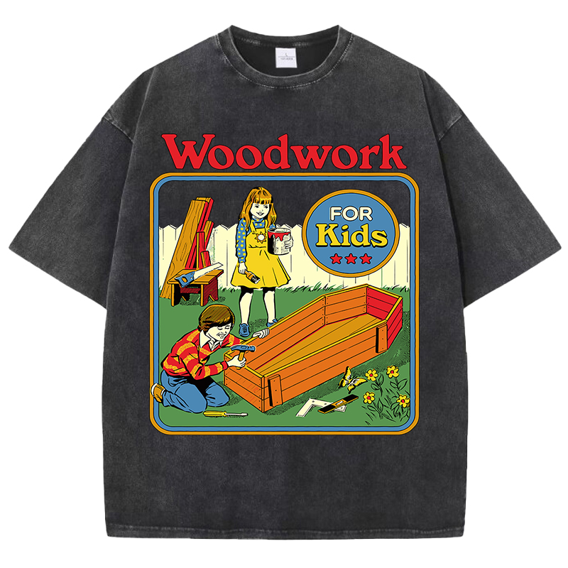 木工子供のためのプリント洗浄女性 Tシャツユニセックスカジュ - Retro Gaming Shirt のレビューと価格