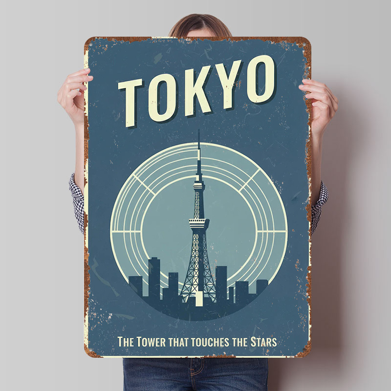 東京タワー ヴィンテージ旅行プリントポスター カスタマイズさ - Retro Gaming Tokyo のレビューと価格
