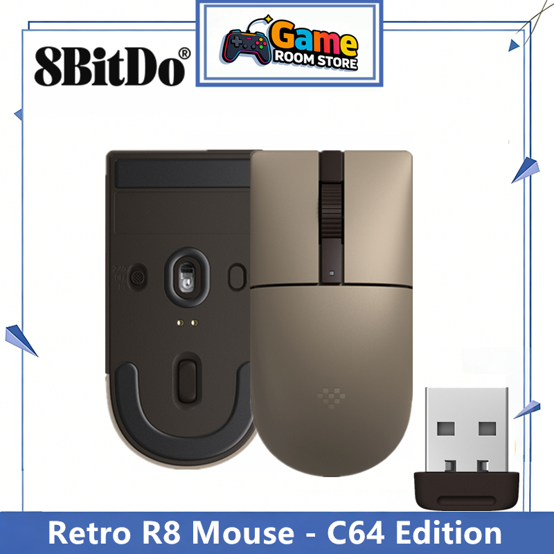 8BitDo Retro R8 マウス - C64 エディシ - Retro Gaming Accessories のレビューと価格