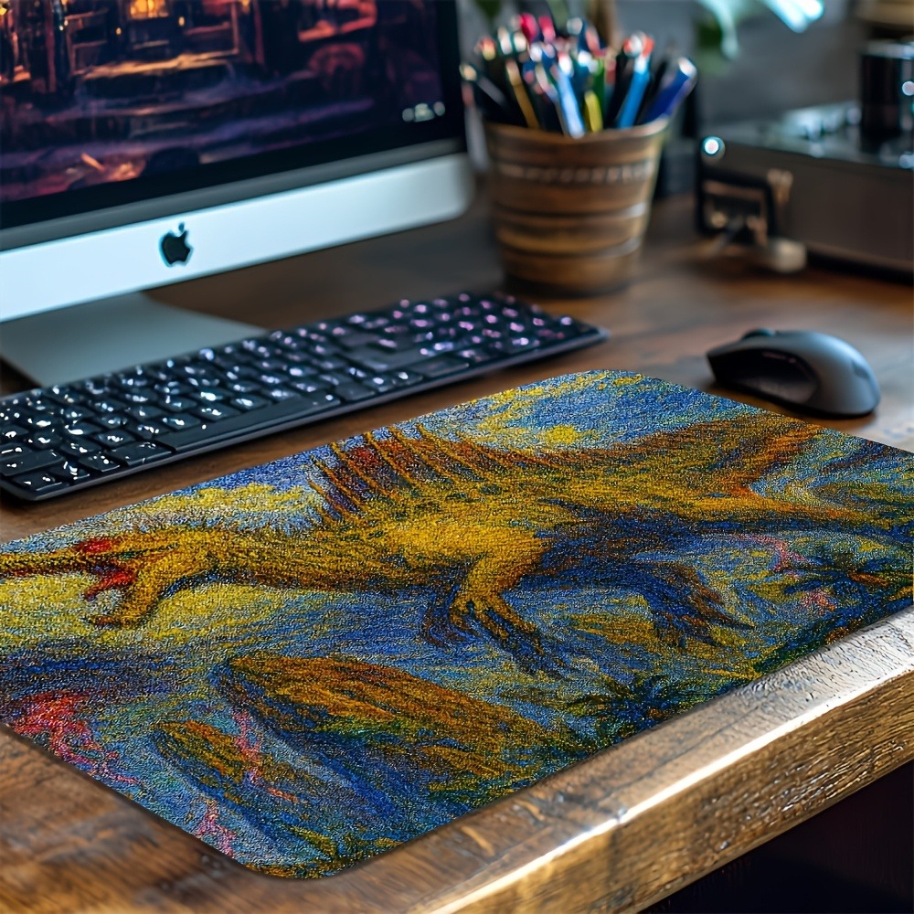 レトロスピノサウルスプレイマット ノンスリップデスクパッド  - Retro Pc Gaming のレビューと価格