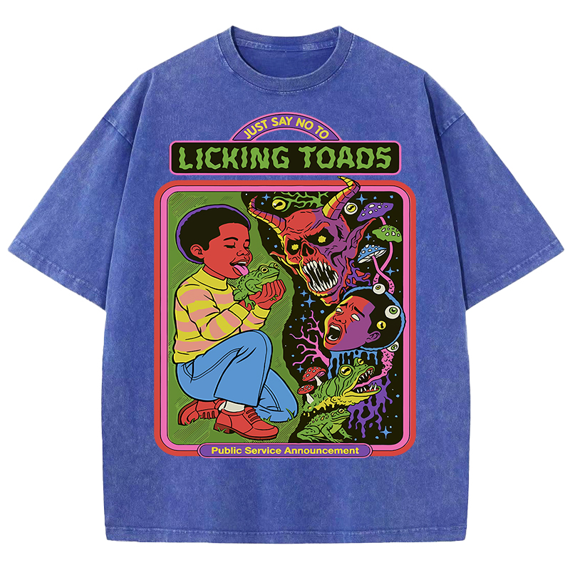 なめるヒキガエル印刷洗浄メンズ Tシャツカジュアルストリート - Retro Gaming Shirt のレビューと価格