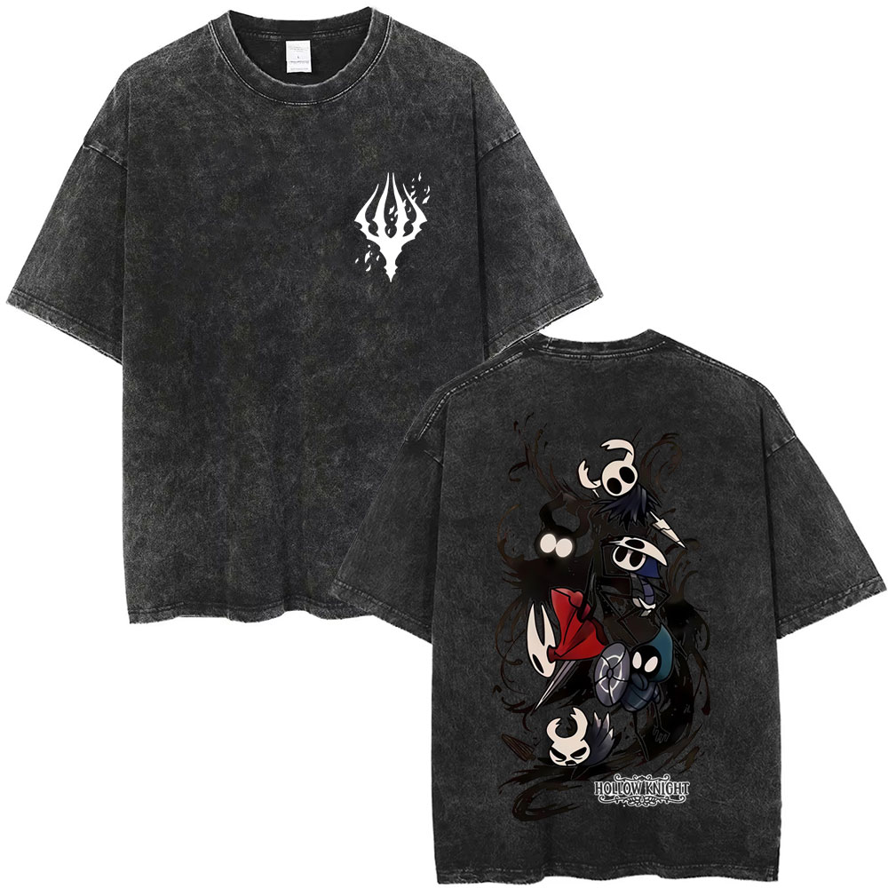洗浄済みヴィンテージゲームホロウナイトグラフィック Tシャツ - Retro Gaming T Shirts のレビューと価格